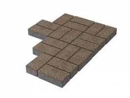  Брусчатка Stellard 200x100x80 мм Красный гранит: внешний вид